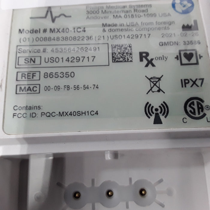 Philips MX40 1.4 ECG 865350 Telemetry Transmitter