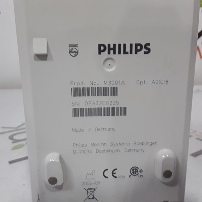 Philips M3001A-A01C18 Fast SpO2, NIBP, 12 lead ECG, Temp, IBP MMS Module