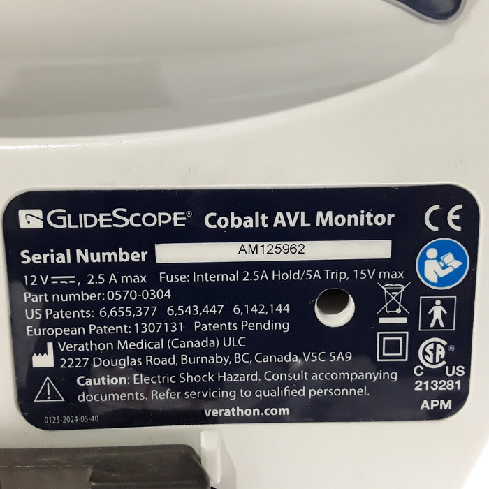 Verathon Medical, Inc Glidescope Cobalt AVL Video Laryngoscope