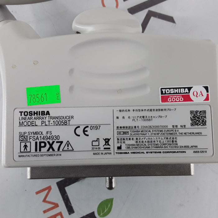 Toshiba PLT-1005BT Linear Array Transducer