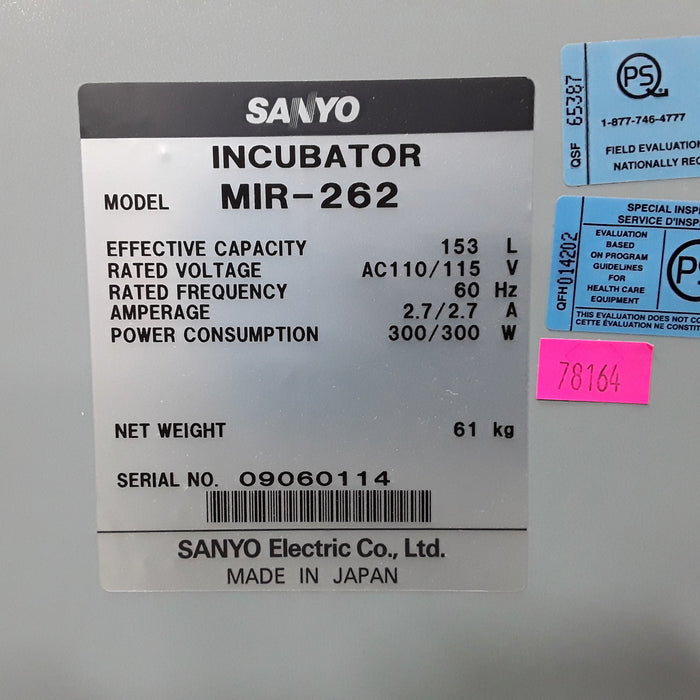 Sanyo MIR-262 Incubator