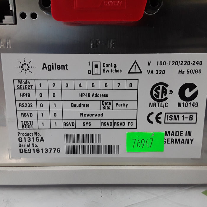 Hewlett Packard G1316A 1100 Diode Array Detector