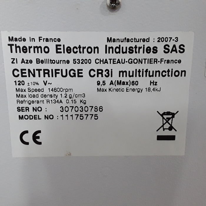 Thermo Electron CR3i Multifunction Centrifuge