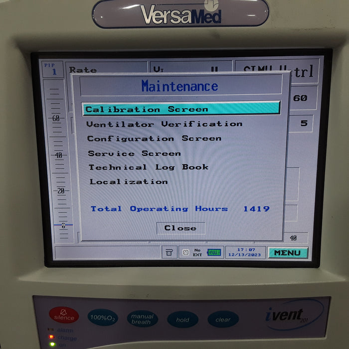 VersaMed iVent 201 Ventilator