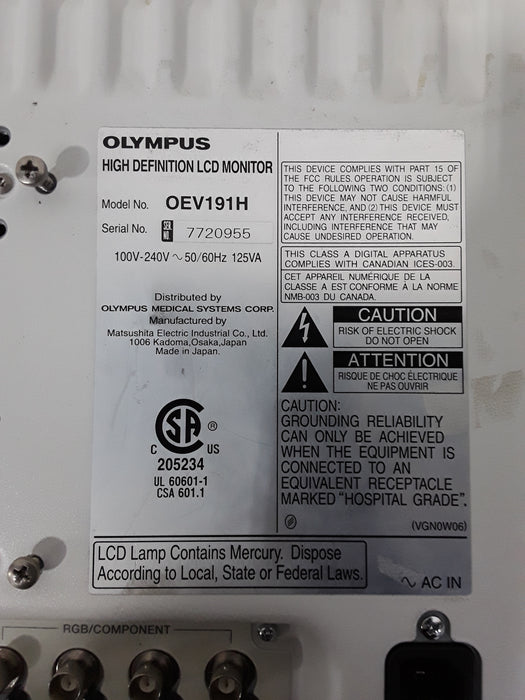 Olympus OEV191H Medical Display
