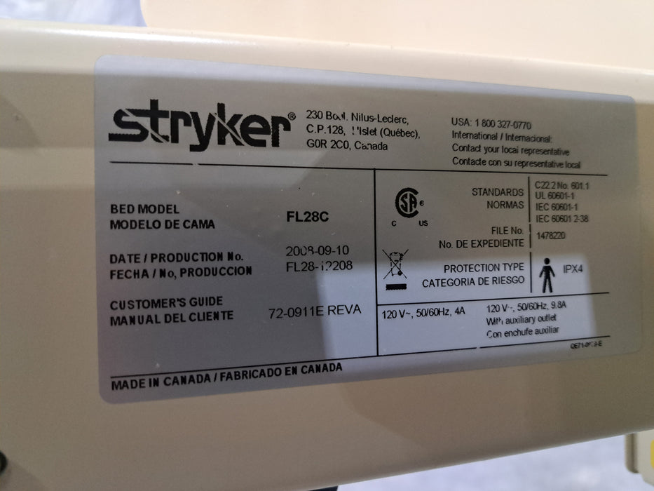 Stryker FL28C Electric Hospital Bed
