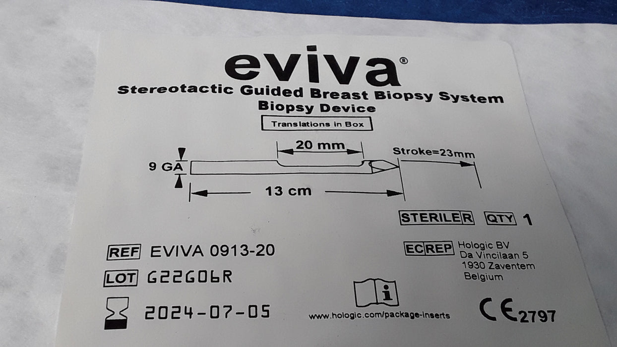 Hologic, Inc. Eviva 0913-20 Stereotactic Guided Breast Biopsy System