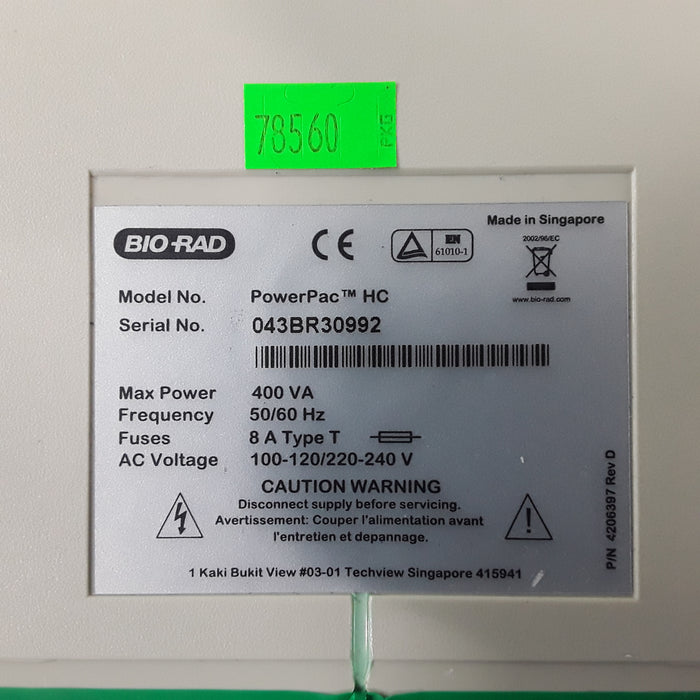 Bio-Rad PowerPac HC Electrophoresis Power Supply