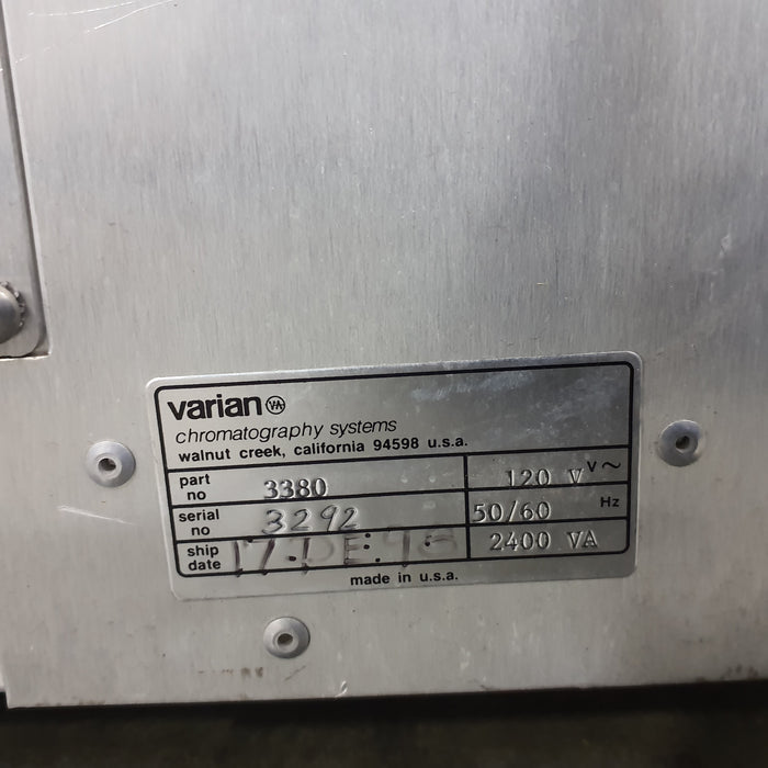 Varian 3800/3380 Gas Chromatograph