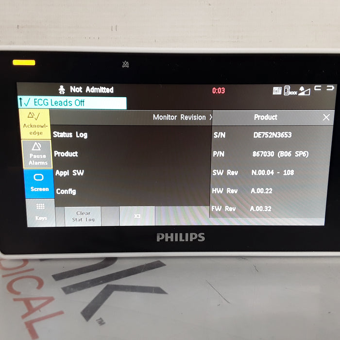 Philips IntelliVue X3 - Nellcor SpO2 Transport Patient Monitor