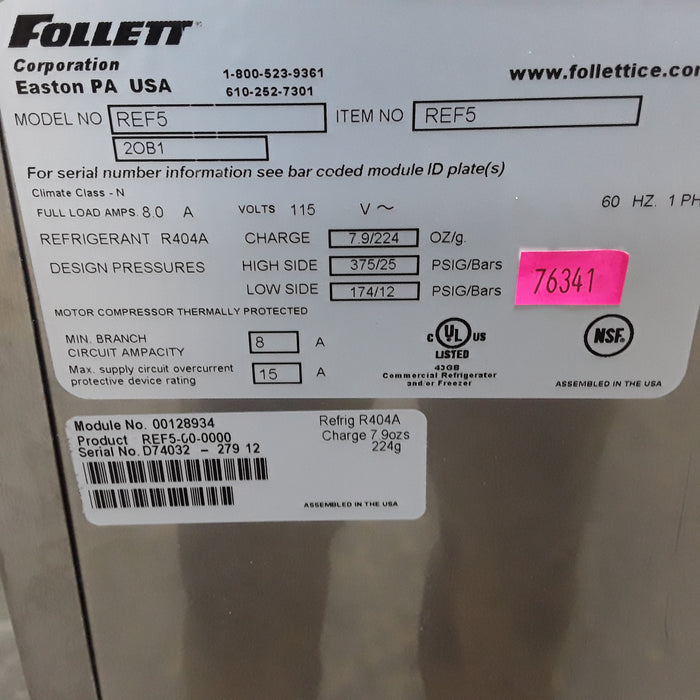 Follett Corp REF5 Freezer