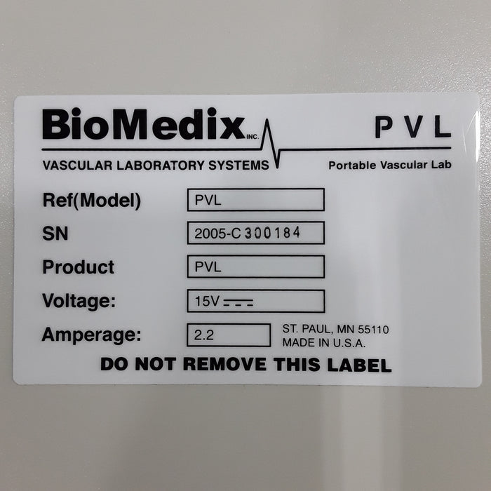 Biomedix Medical PVL Portable Vascular Lab