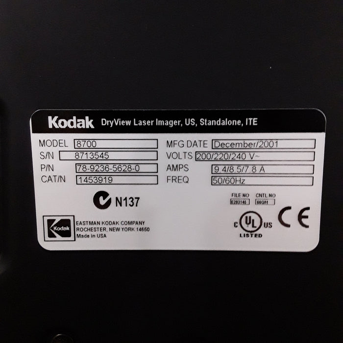 Kodak Dryview 8700 Laser Imager