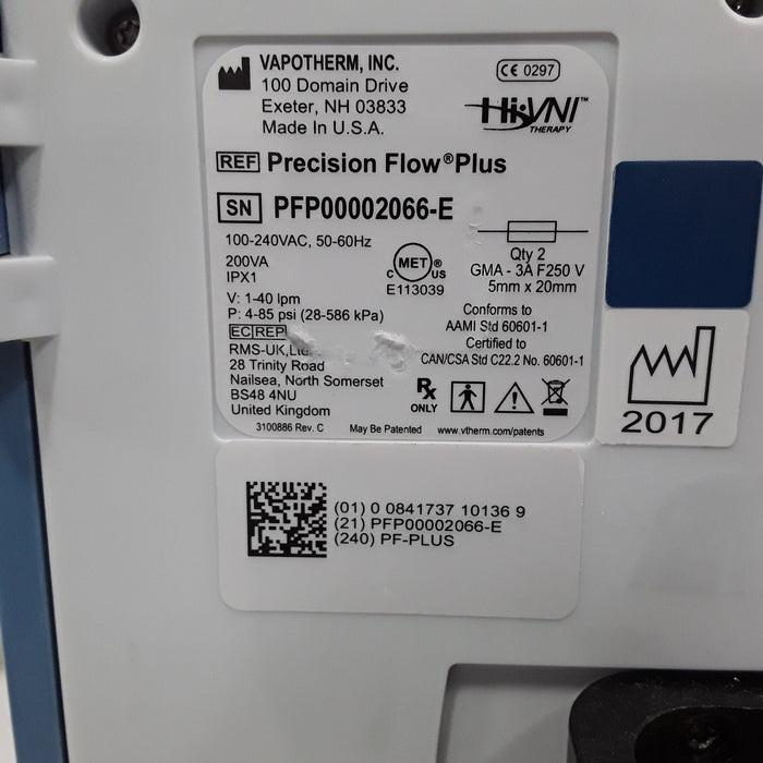 Vapotherm Precision Flow Plus Meter Humidifier