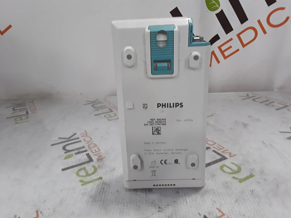 Philips M3001A-A01C06 Fast SpO2, NIBP, ECG, Temp, IBP MMS Module