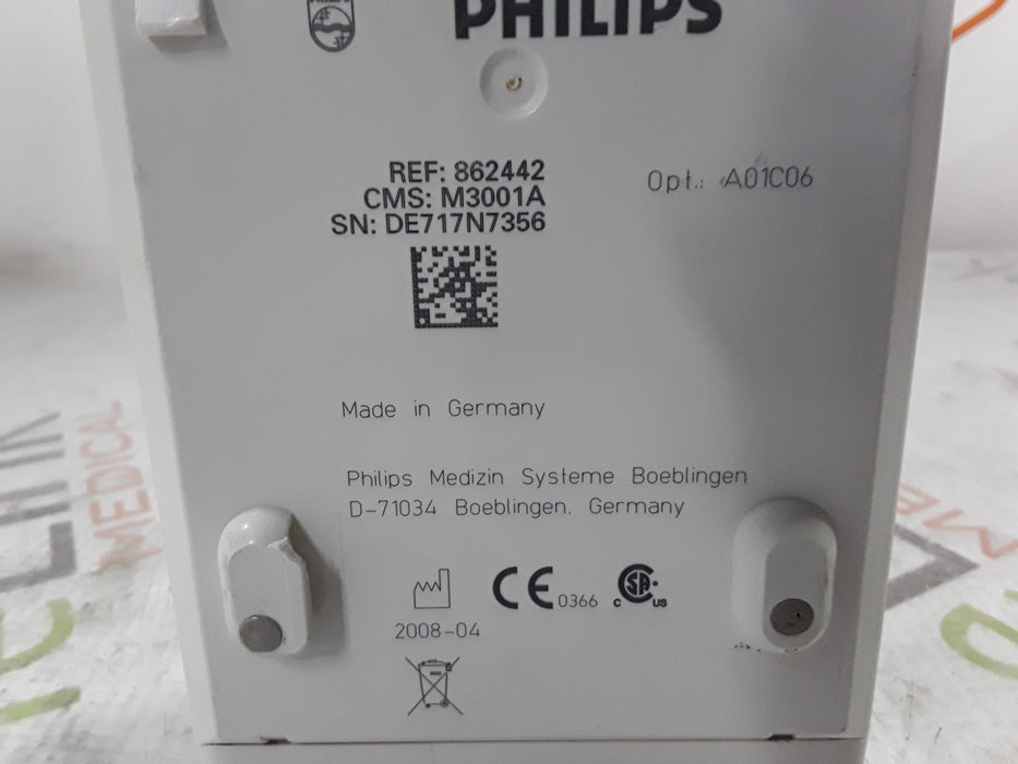 Philips M3001A-A01C06 Fast SpO2, NIBP, ECG, Temp, IBP MMS Module