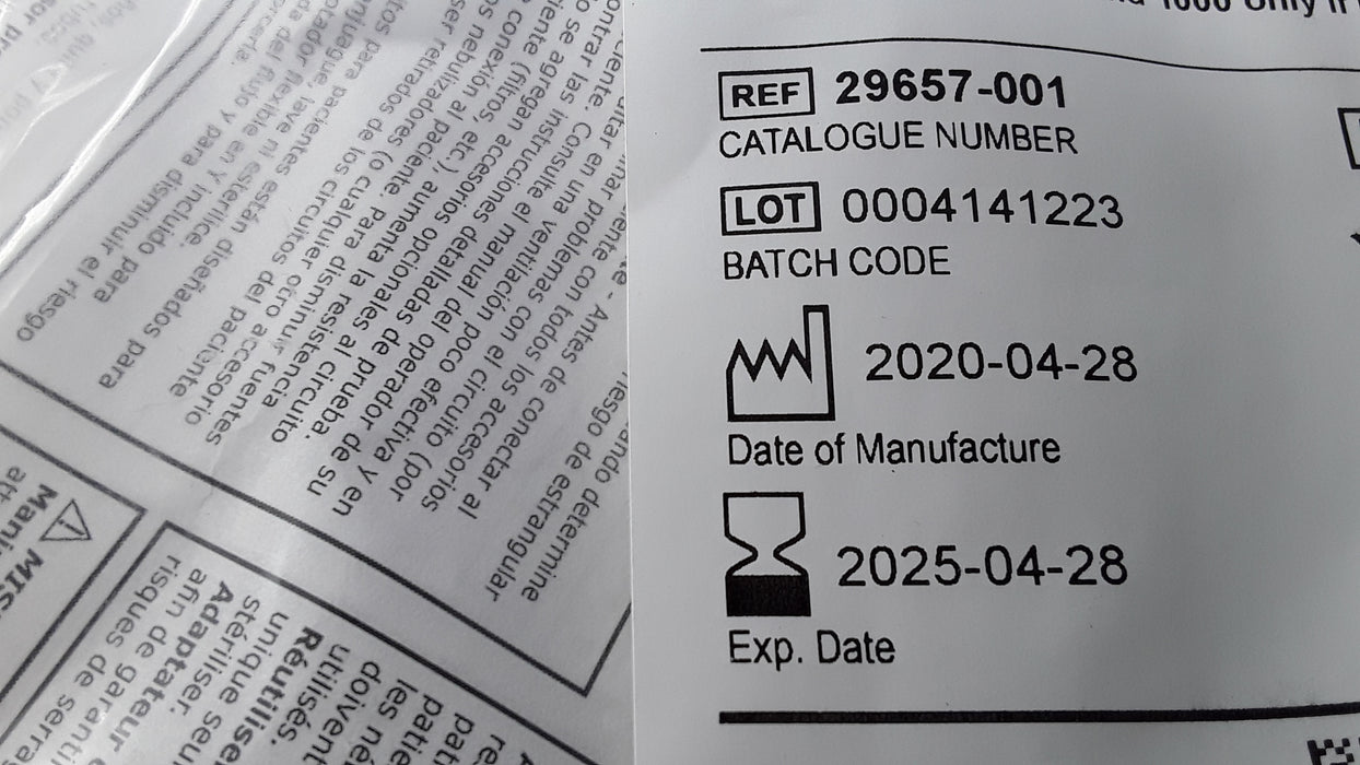 Vyaire Medical 29657-001 Patient Circuit 22mm SPU Box of 10