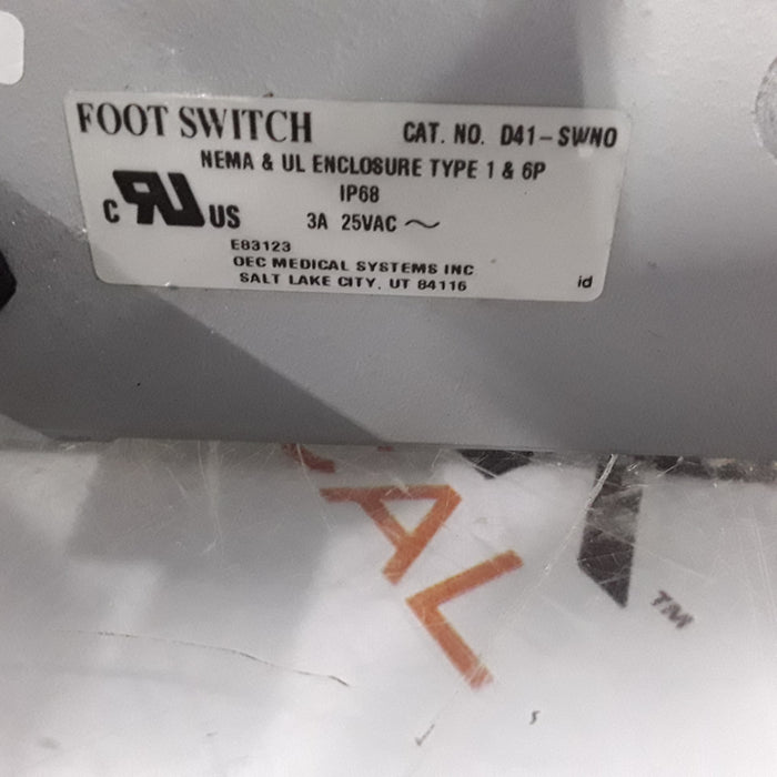 Linemaster Switch Corporation D41-SWNO Footswitch
