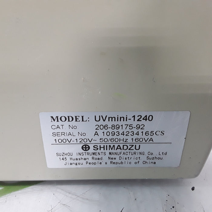 Shimadzu UV Mini-1240 Spectrophotometer