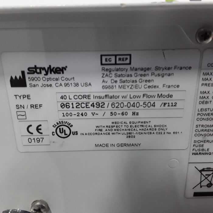 Stryker 40L Highflow Insufflator