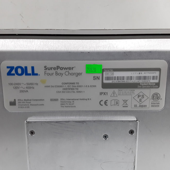Zoll SurePower 4 Bay Charger Station