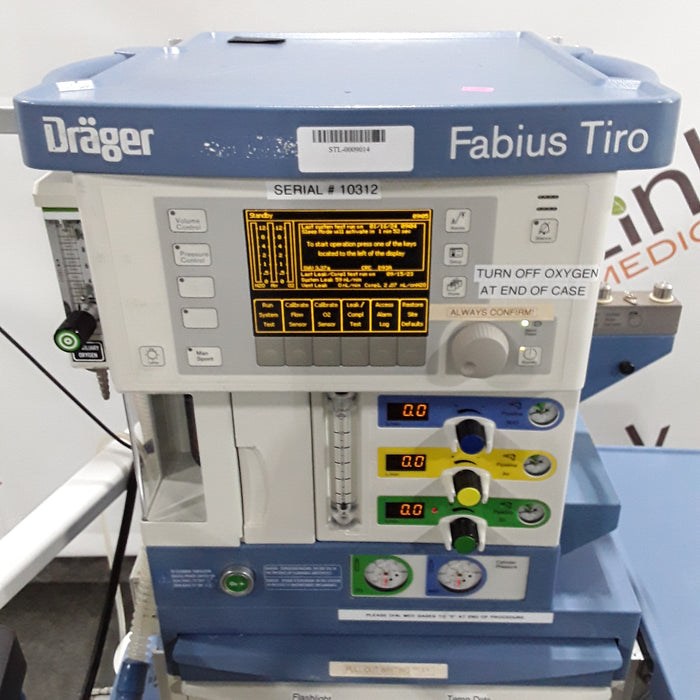 Draeger Medical Fabius Tiro Anesthesia Machine