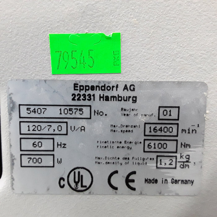 Eppendorf 5417R Centrifuge