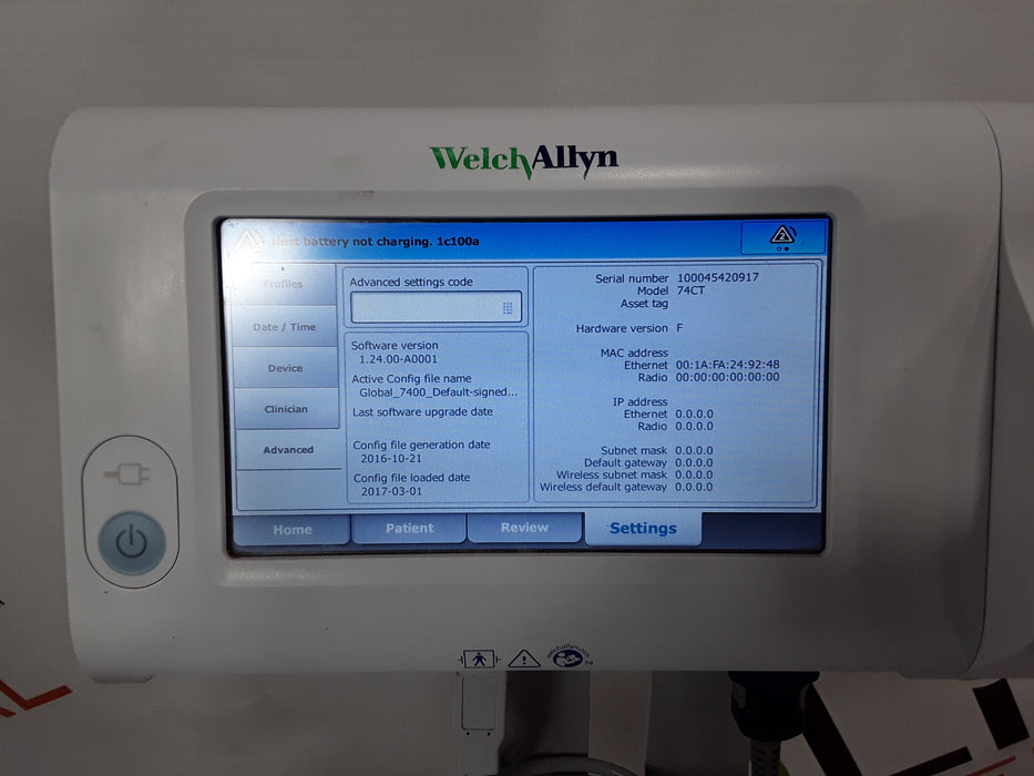 Welch Allyn Connex Spot Standard - Covidien SpO2, SureTemp Monitor