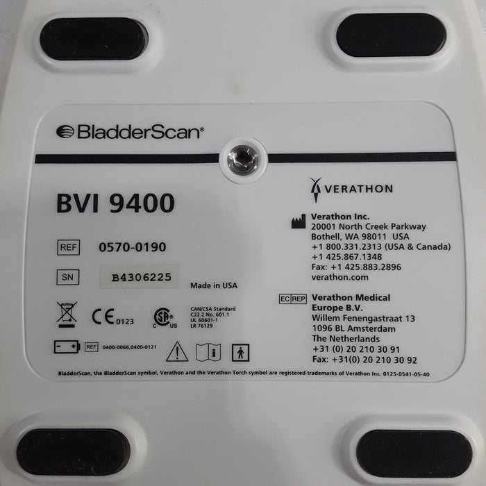 Verathon Medical, Inc BVI 9400 Bladderscan