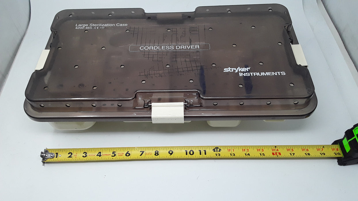 Stryker 4200-465 Cordless Driver Large Sterilization Case
