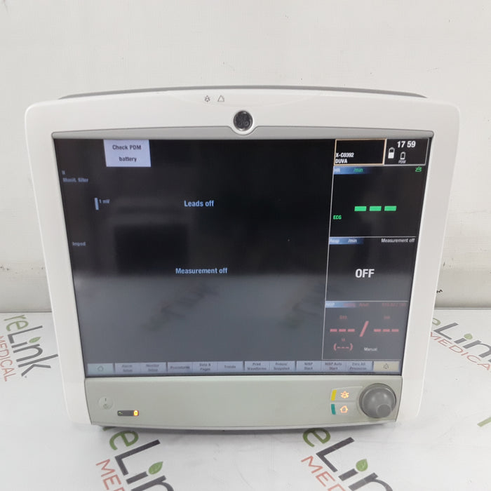 GE Healthcare Carescape B650 w/ Masimo PDM Patient Monitor