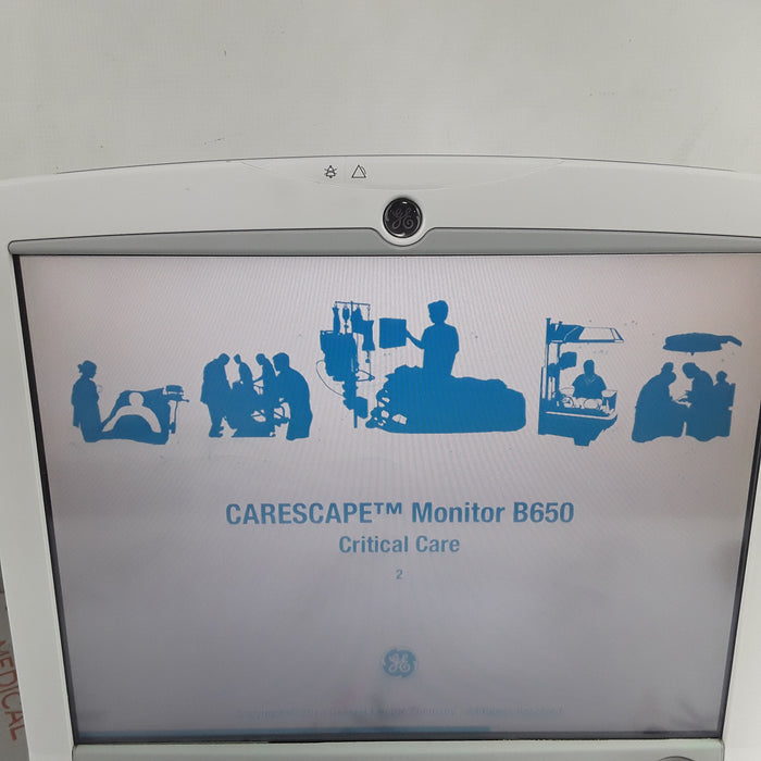 GE Healthcare Carescape B650 w/ Masimo PDM Patient Monitor