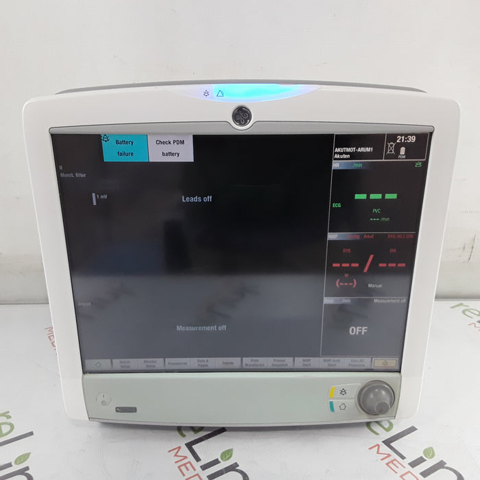 GE Healthcare Carescape B650 w/ Masimo PDM Patient Monitor