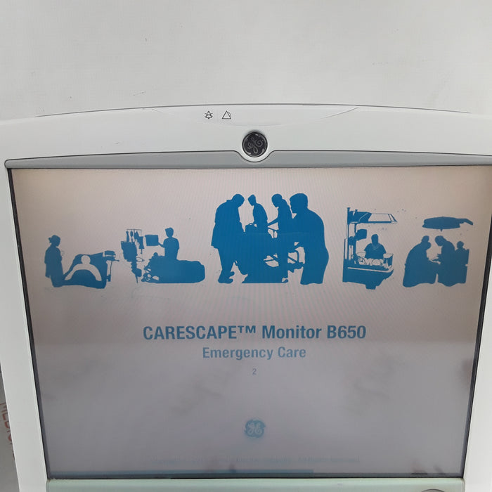 GE Healthcare Carescape B650 w/ Masimo PDM Patient Monitor