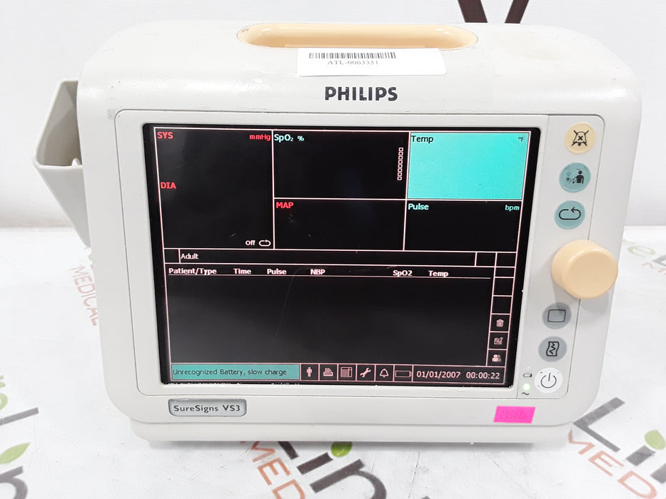 Philips Suresigns VS3 Vital Signs Monitor