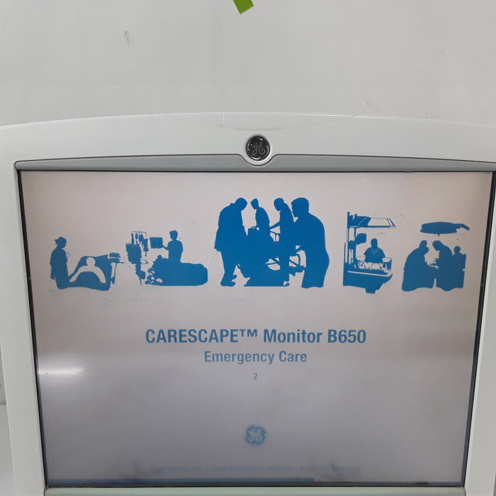 GE Healthcare Carescape B650 w/ Masimo PDM Patient Monitor