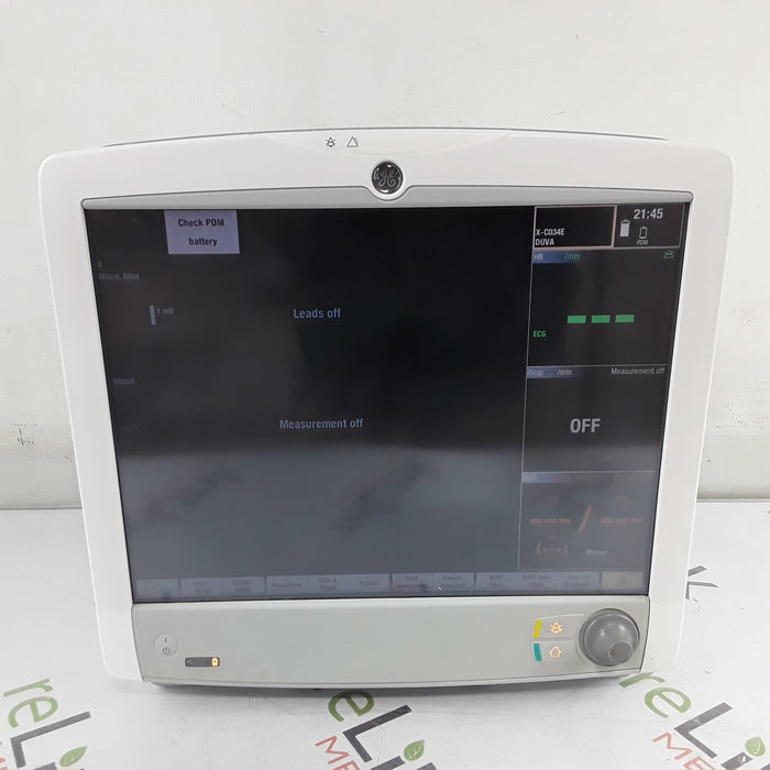 GE Healthcare Carescape B650 w/ Masimo PDM Patient Monitor