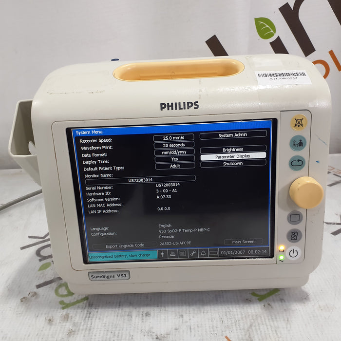 Philips Suresigns VS3 Vital Signs Monitor