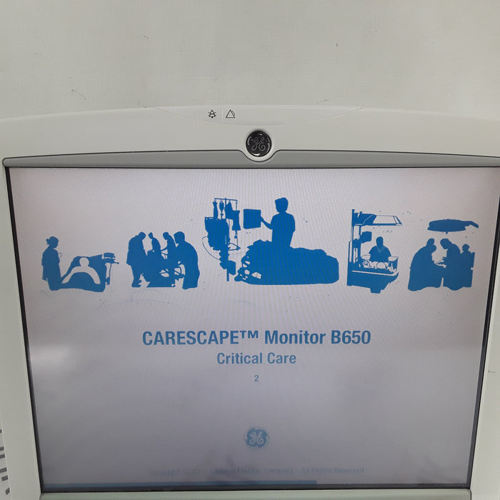 GE Healthcare Carescape B650 w/ Masimo PDM Patient Monitor