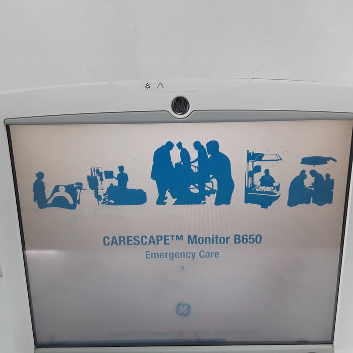 GE Healthcare Carescape B650 w/ Masimo PDM Patient Monitor