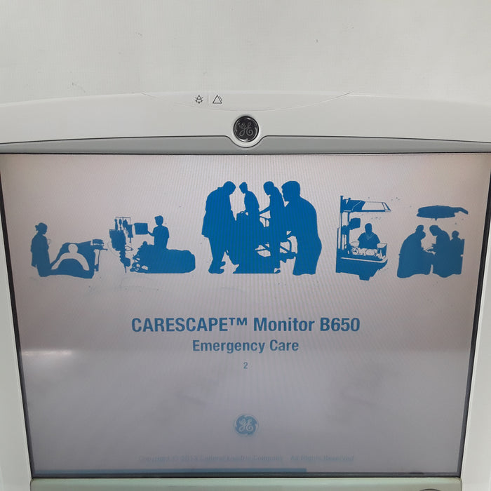 GE Healthcare Carescape B650 w/ Masimo PDM Patient Monitor