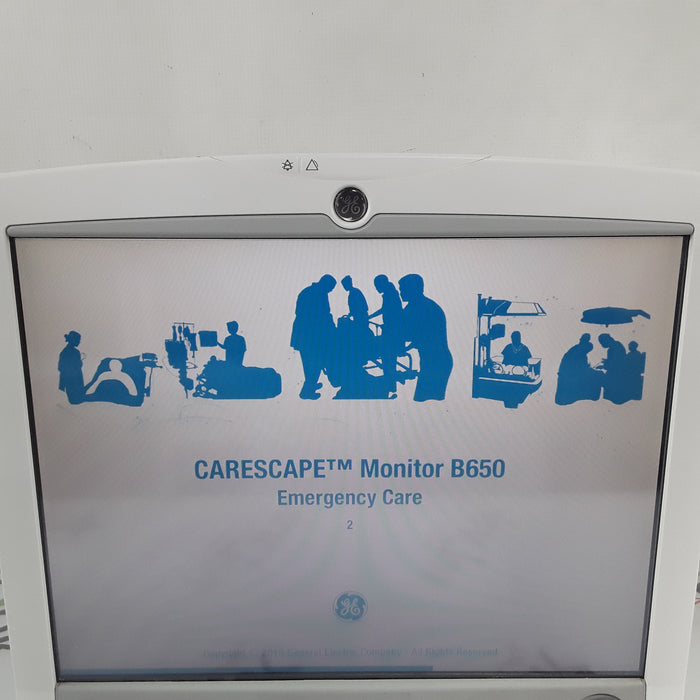 GE Healthcare Carescape B650 w/ Masimo PDM Patient Monitor