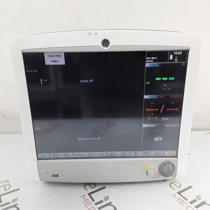 GE Healthcare Carescape B650 w/ Masimo PDM Patient Monitor