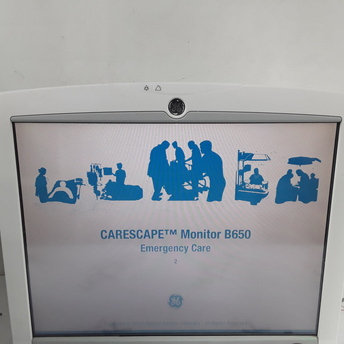 GE Healthcare Carescape B650 w/ Masimo PDM Patient Monitor