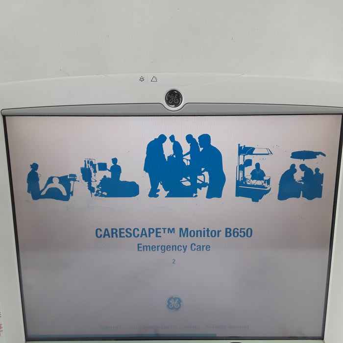 GE Healthcare Carescape B650 w/ Masimo PDM Patient Monitor