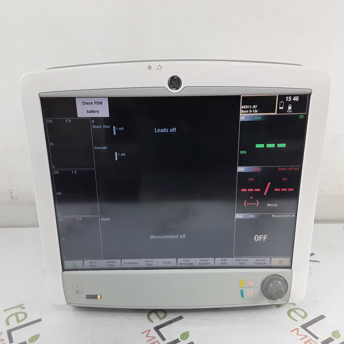 GE Healthcare Carescape B650 w/ Masimo PDM Patient Monitor