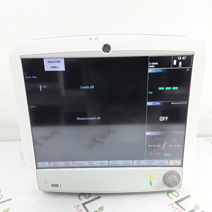 GE Healthcare Carescape B650 w/ Masimo PDM Patient Monitor