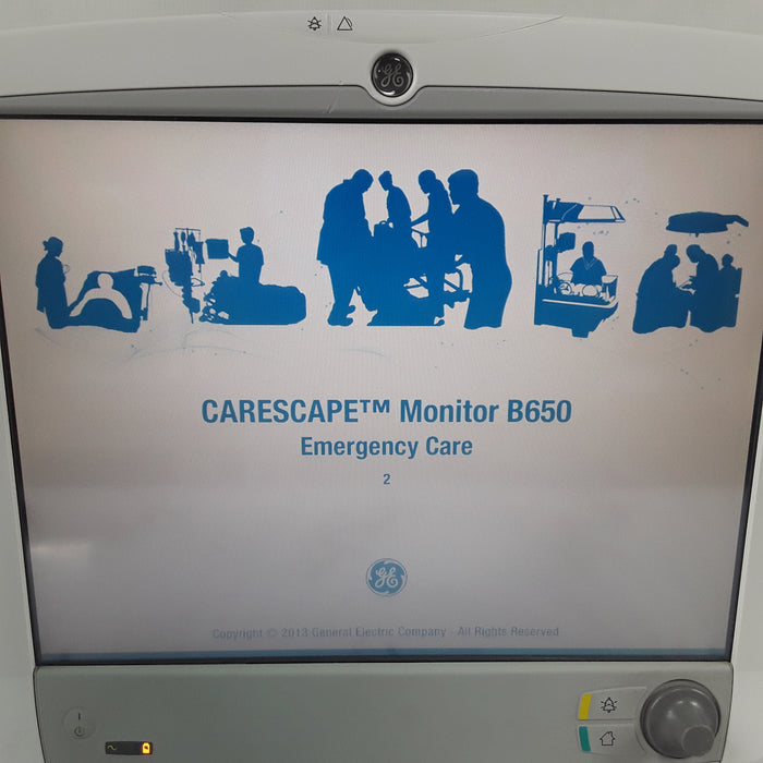 GE Healthcare Carescape B650 w/ Masimo PDM Patient Monitor