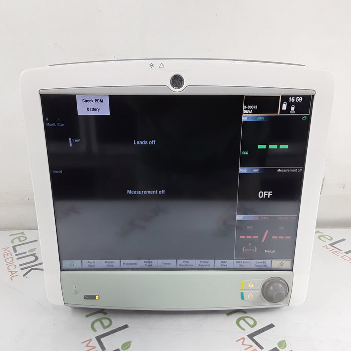 GE Healthcare Carescape B650 w/ Masimo PDM Patient Monitor