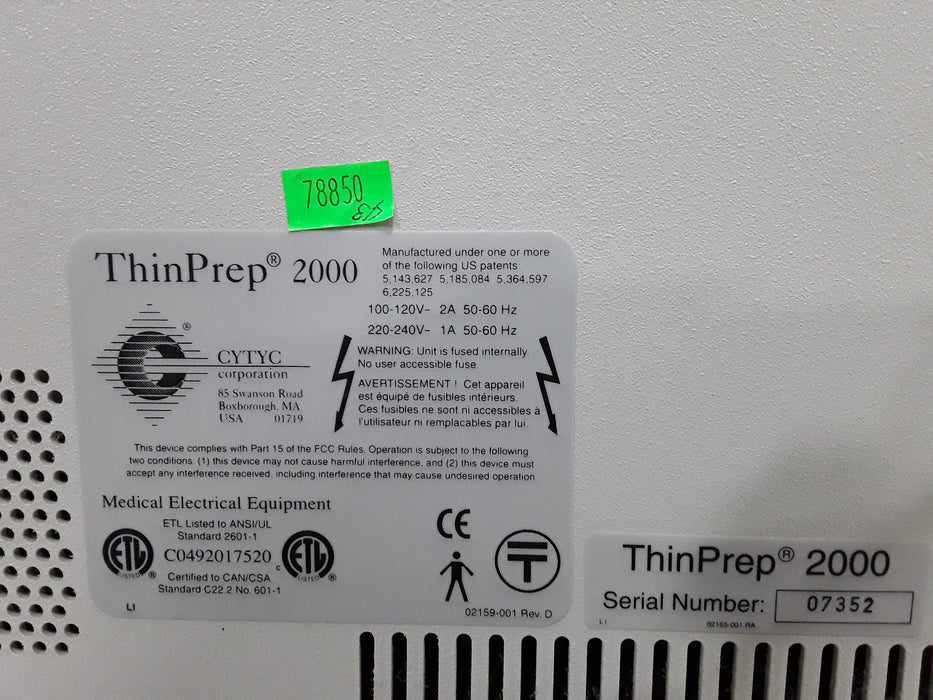 CYTYC ThinPrep 2000 Processor